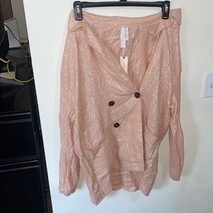 Pink Shimmer Blazer